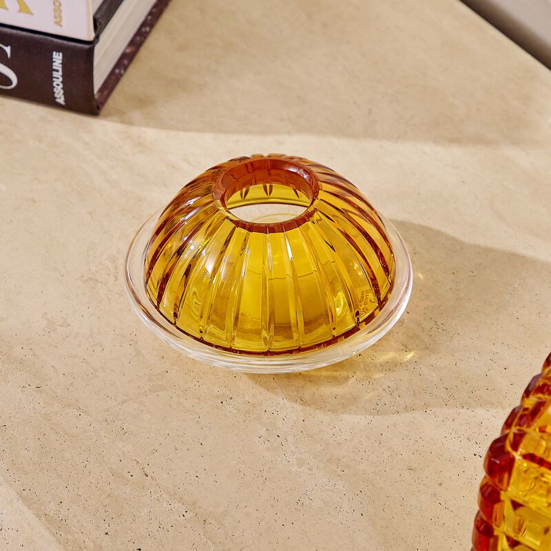 Lotus Candle Holder Yellow mario cioni c lotus candle holder yellow