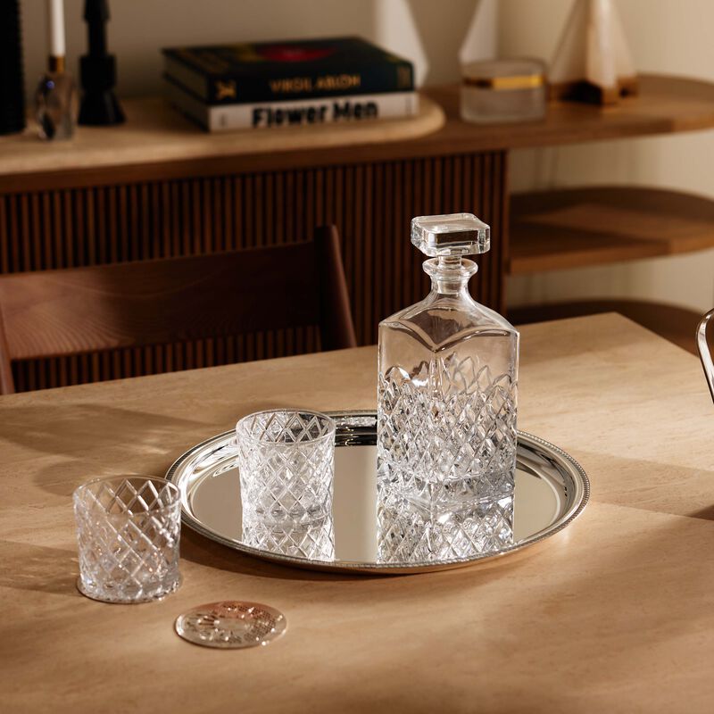 Malmaison Serving Tray Round Large Silver Plated christofle malmaison serving tray round large silver plated