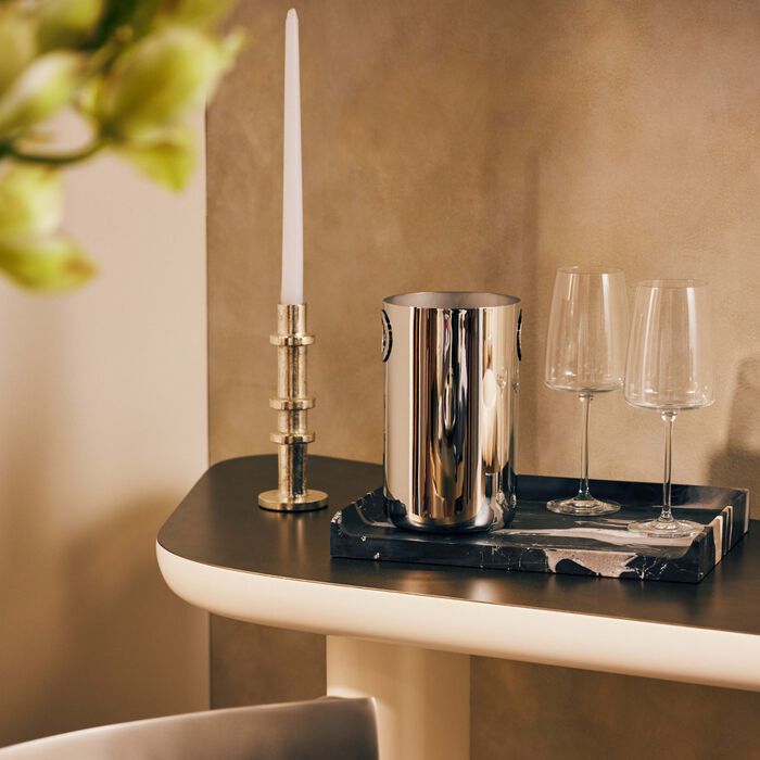 oh de christofle wine bucket stainless steel