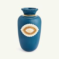 lladro lover s eyes vase medium blue