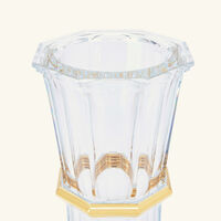 baccarat harcourt vase medium gold
