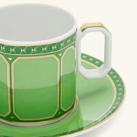 rosenthal signum fern coffee cup saucer green