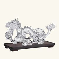 baccarat zodiaque dragon figurine medium clear limited edition