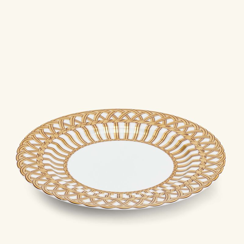 Vannerie Dinner Plate Gold 26Cm pinto paris vannerie dinner plate gold 26cm