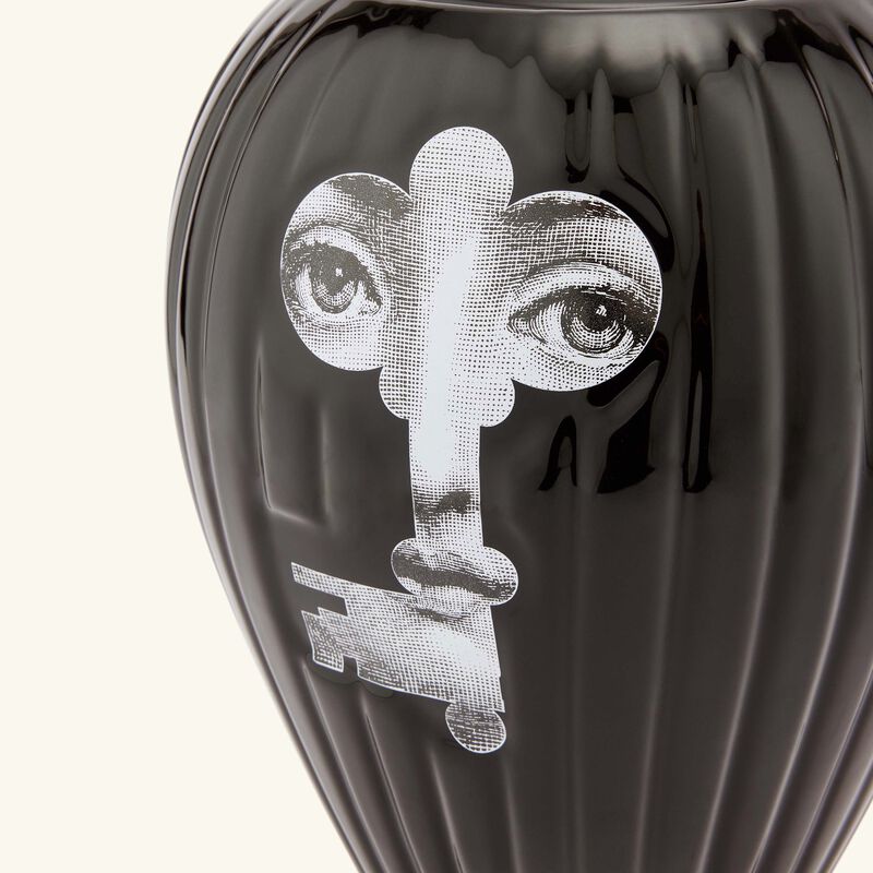 fornasetti serratura rigato vase black