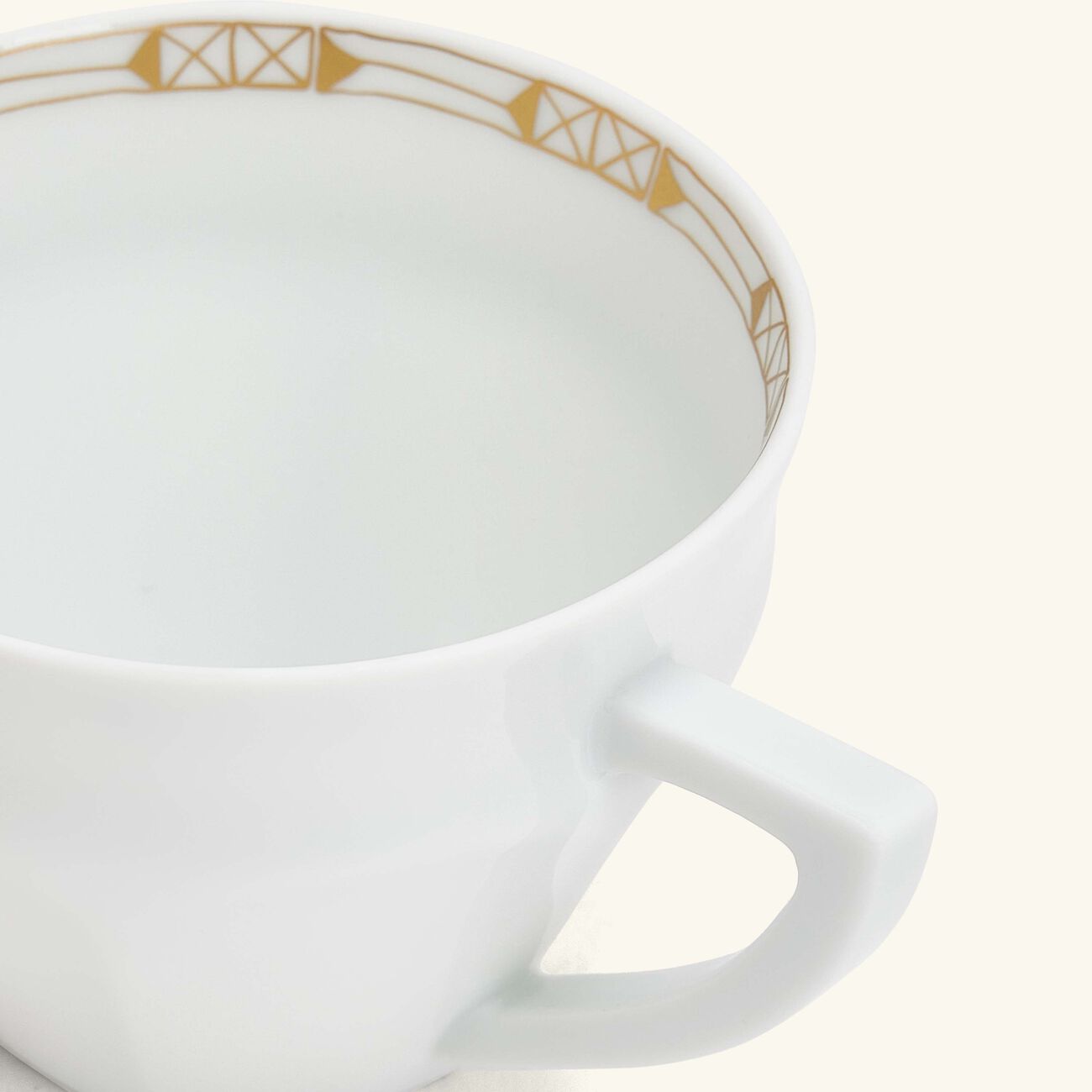 baccarat talleyrand tea cup saucer set of 2 gold