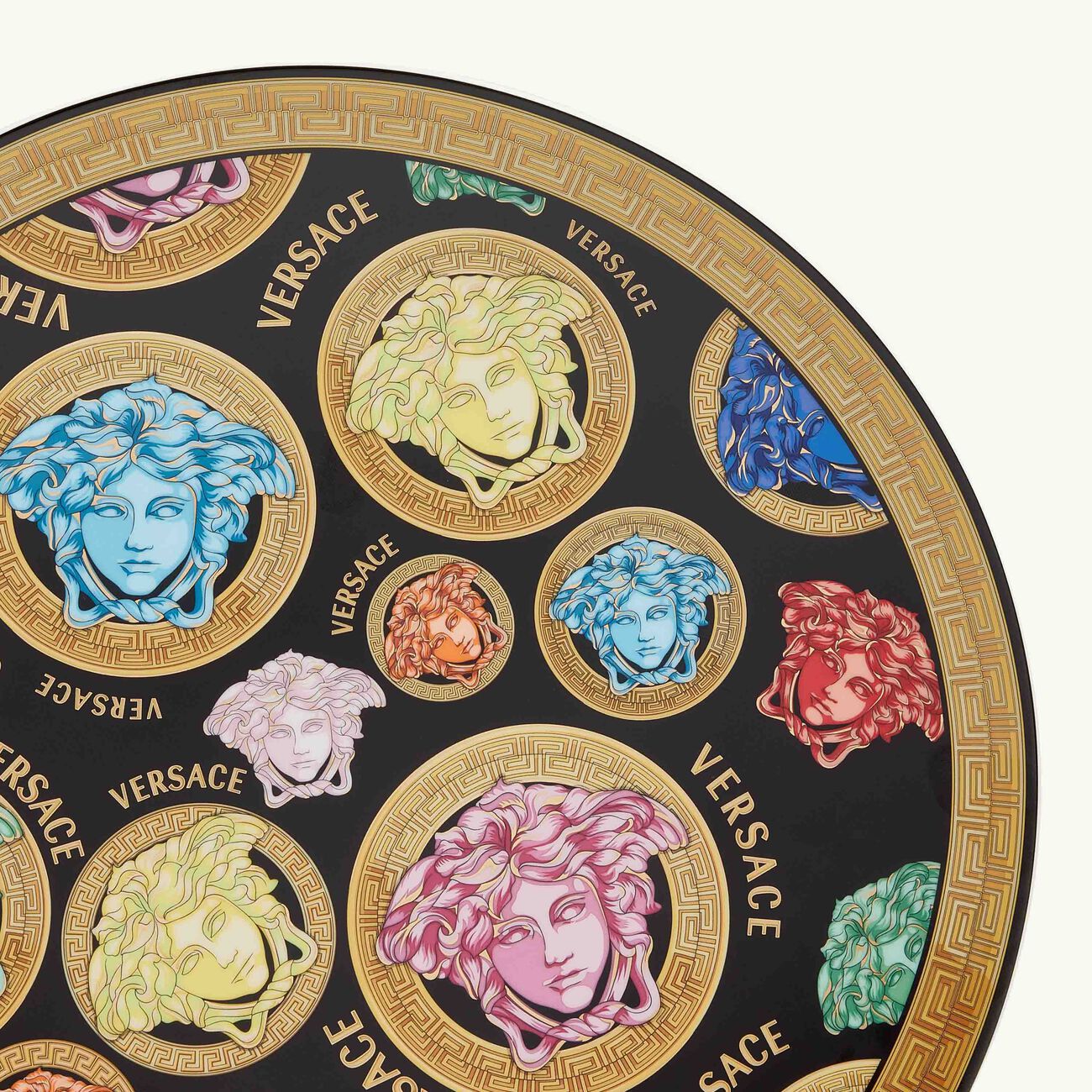 versace medusa amplified charger plate round 33cm
