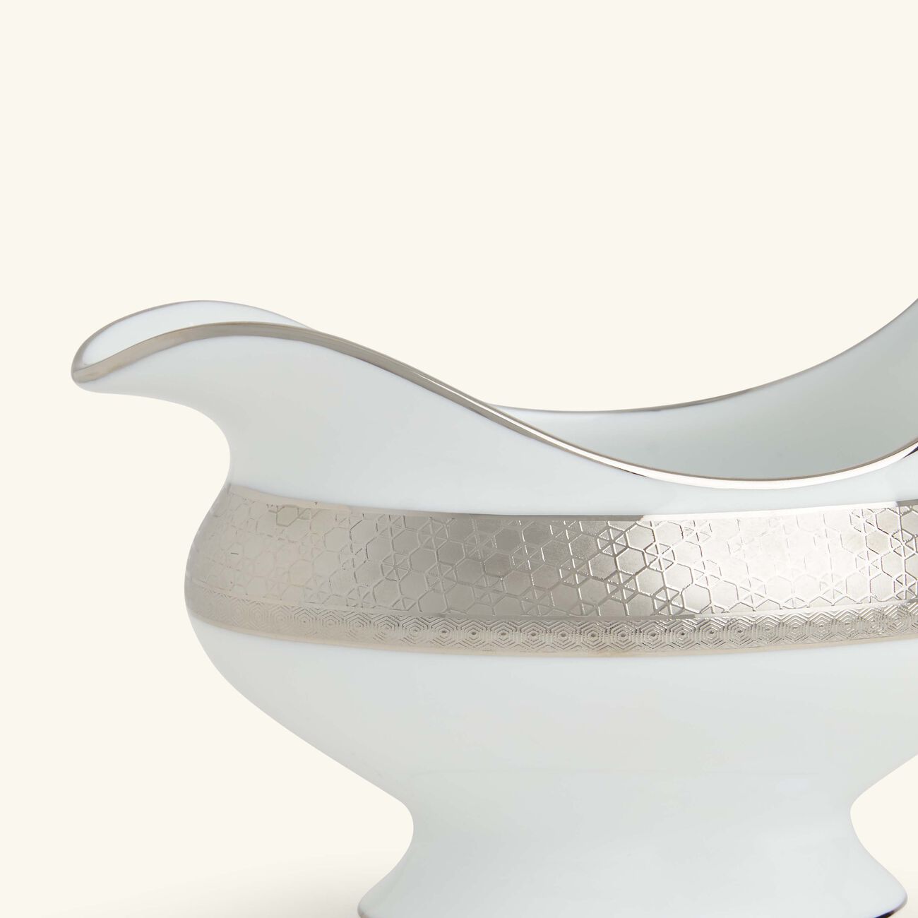 bernardaud divine gravy boat grey