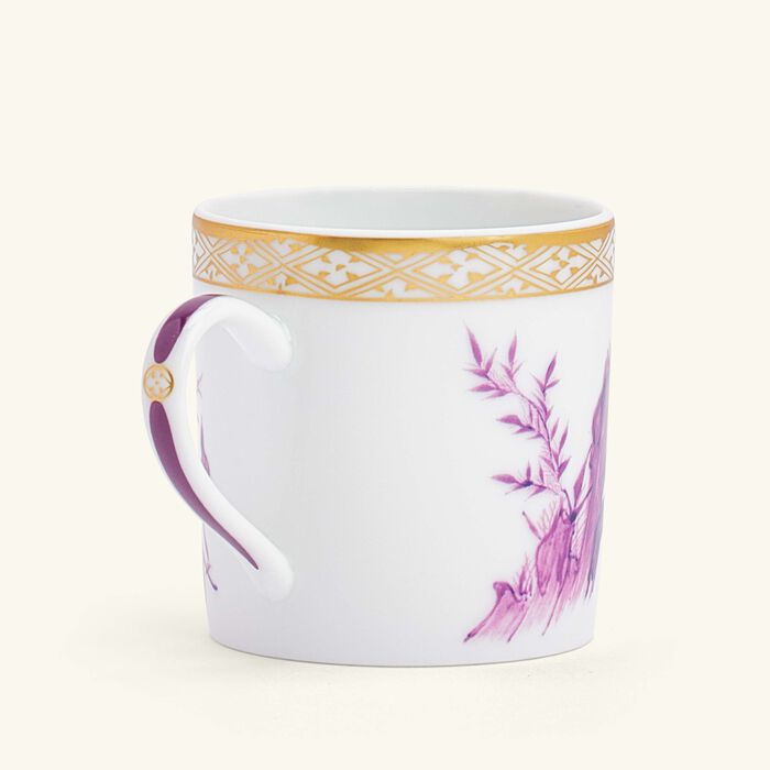 bernardaud prunus coffee cup saucer pink