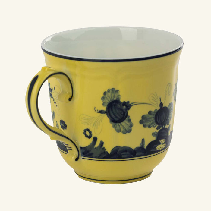 ginori 1735 oriente italiano citrino mug yellow