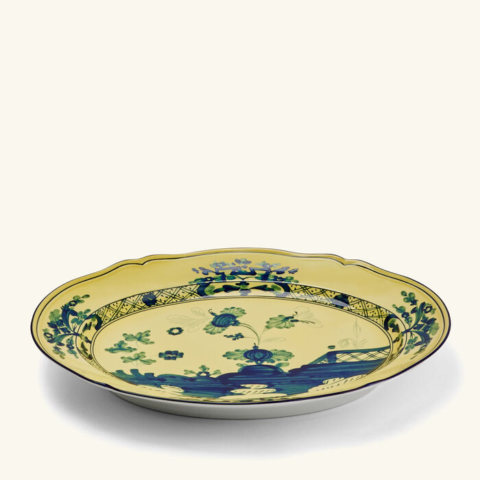 طبق الضيافة أوريينتي إيتاليانو تشيترينو بيضاوي أصفر 29 سم جينوري 1735 طبق الضيافة أوريينتي إيتاليانو تشيترينو بيضاوي أصفر 29 سم