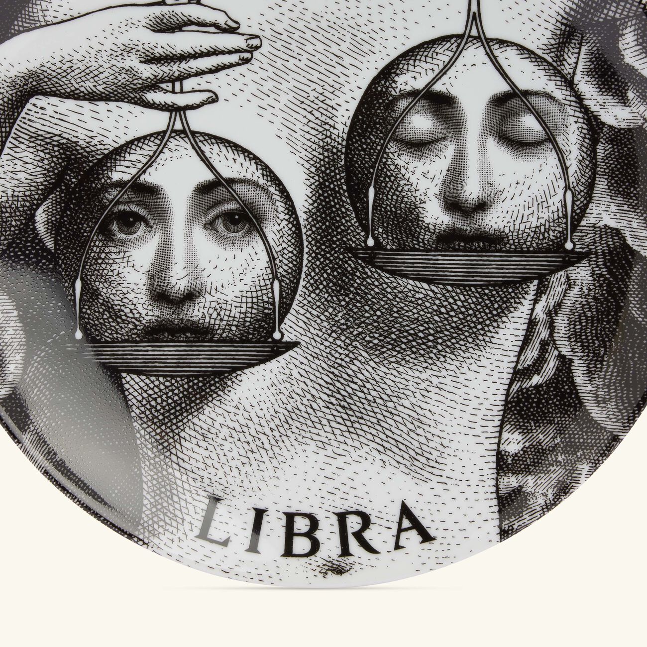 fornasetti tema e variazioni no 354 libra wall plate