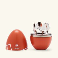 christofle mood roland garros coffee spoons orange set of 6