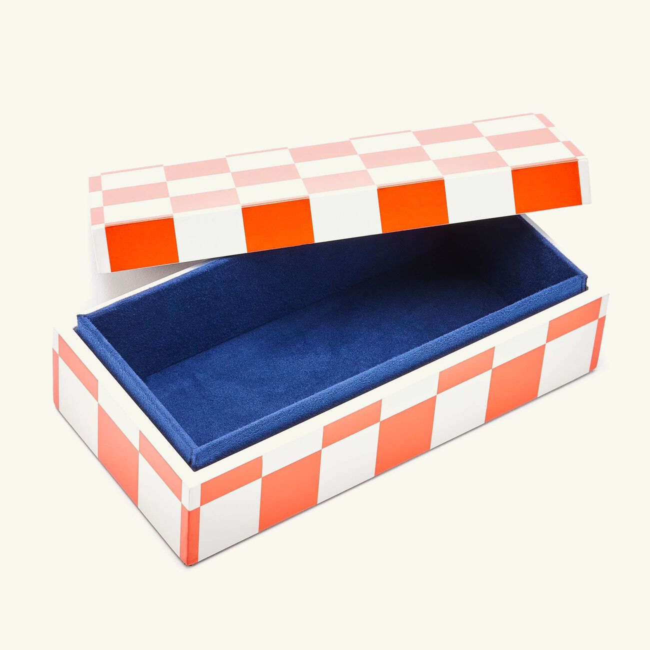 Checkerboard Box Orange jonathan adler checkerboard box orange