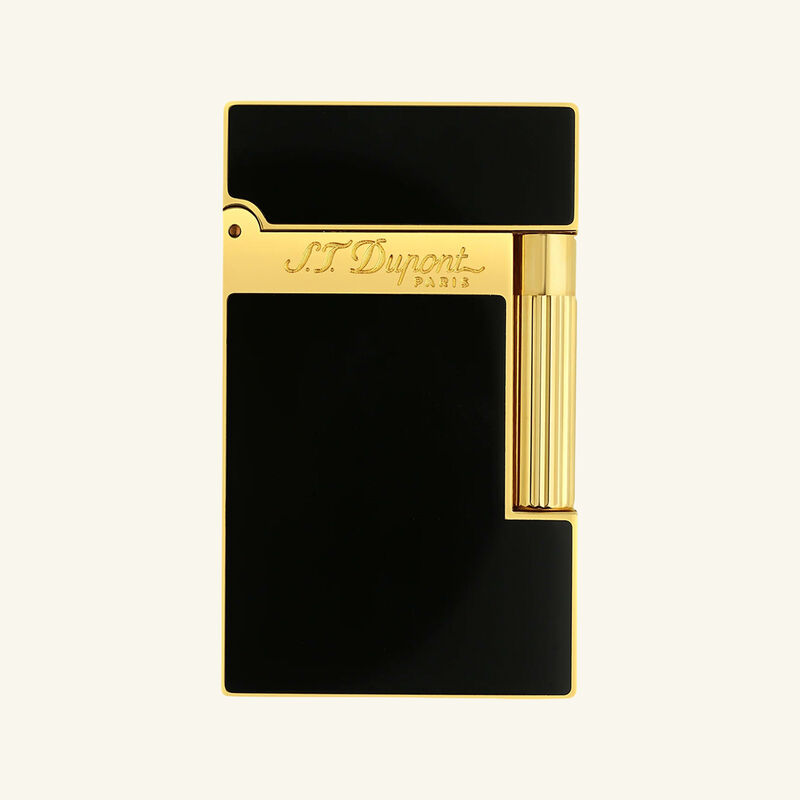 Ligne 2 Lacquered Black Lighter اس تي دوبون ligne 2 lacquered black lighter