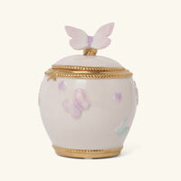 villari butterfly sugar bowl pink
