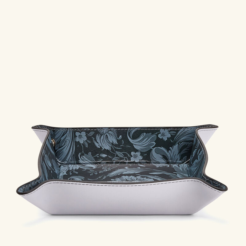 versace barocco trinket tray square small grey