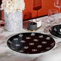 dolce gabbana casa dg logo pizza plate round 32cm