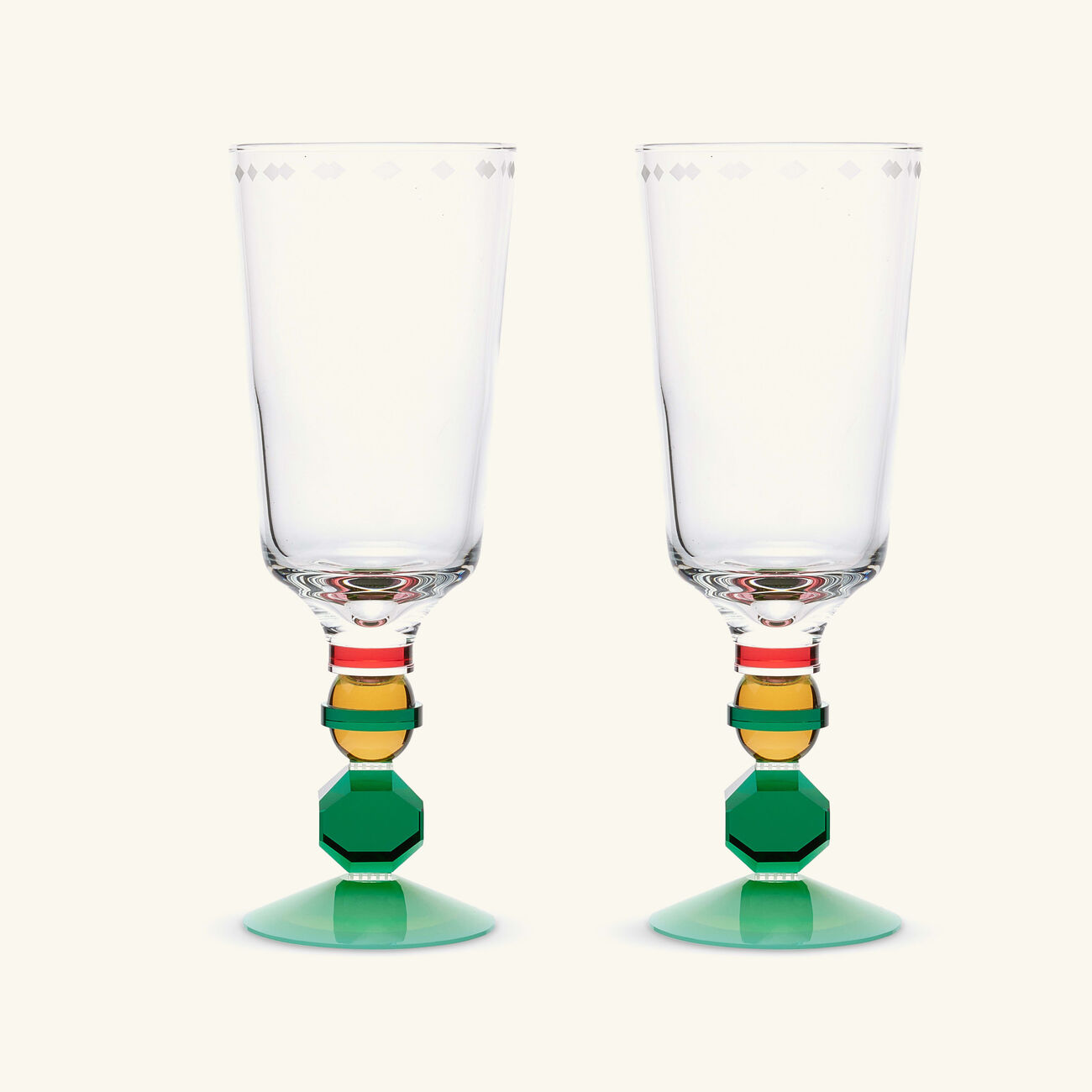reflections copenhagen mayfair drinking glass green set of 2