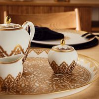 bernardaud venise sugar bowl white