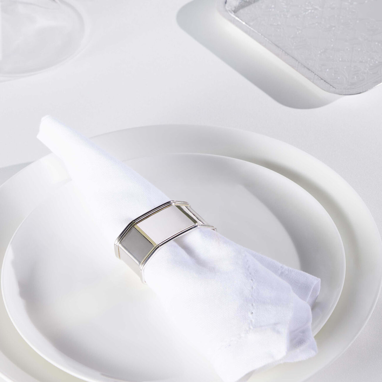 christofle anne napkin ring silver plated