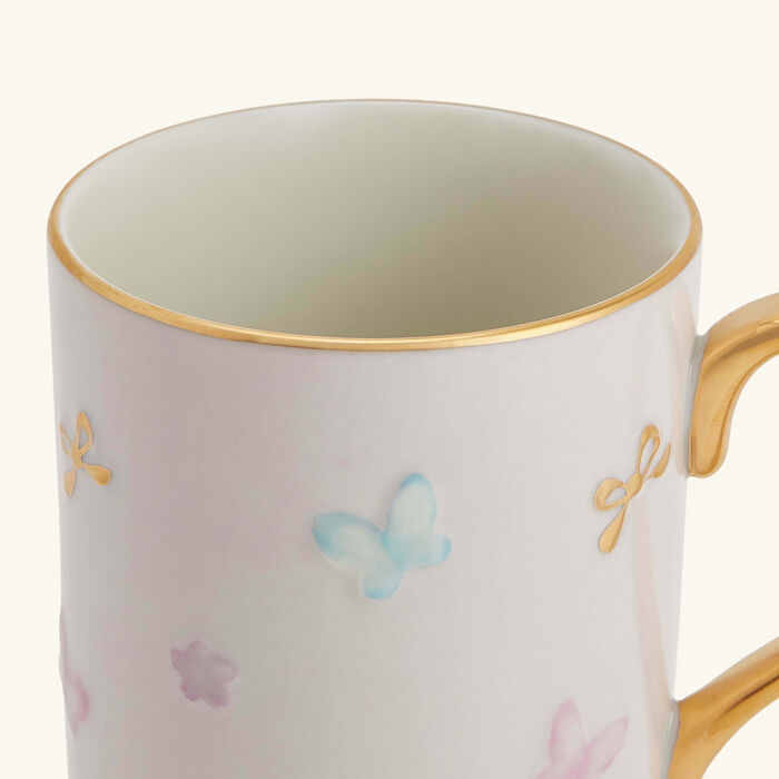 villari butterfly mug pink
