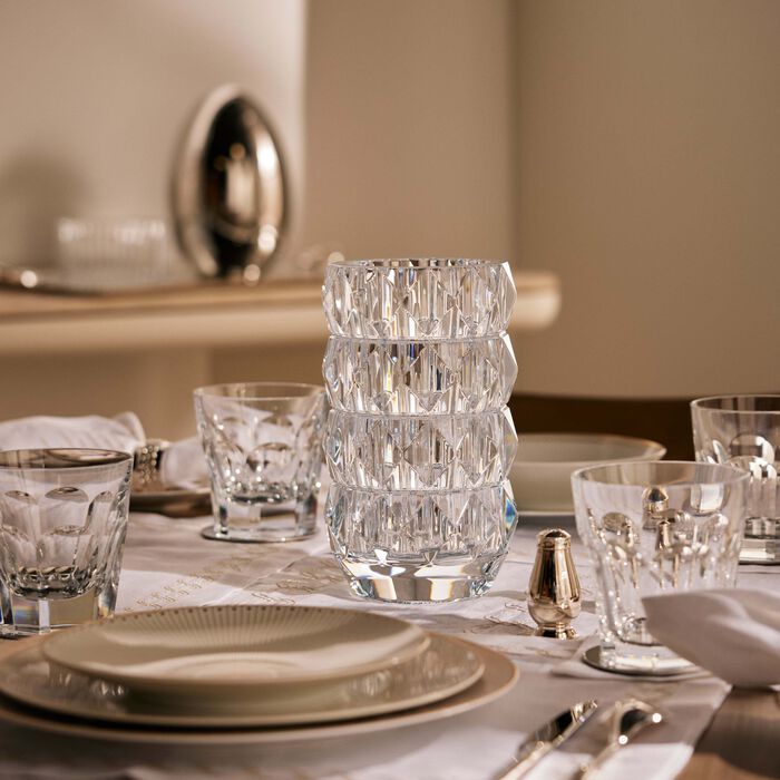 baccarat louxor vase round small clear