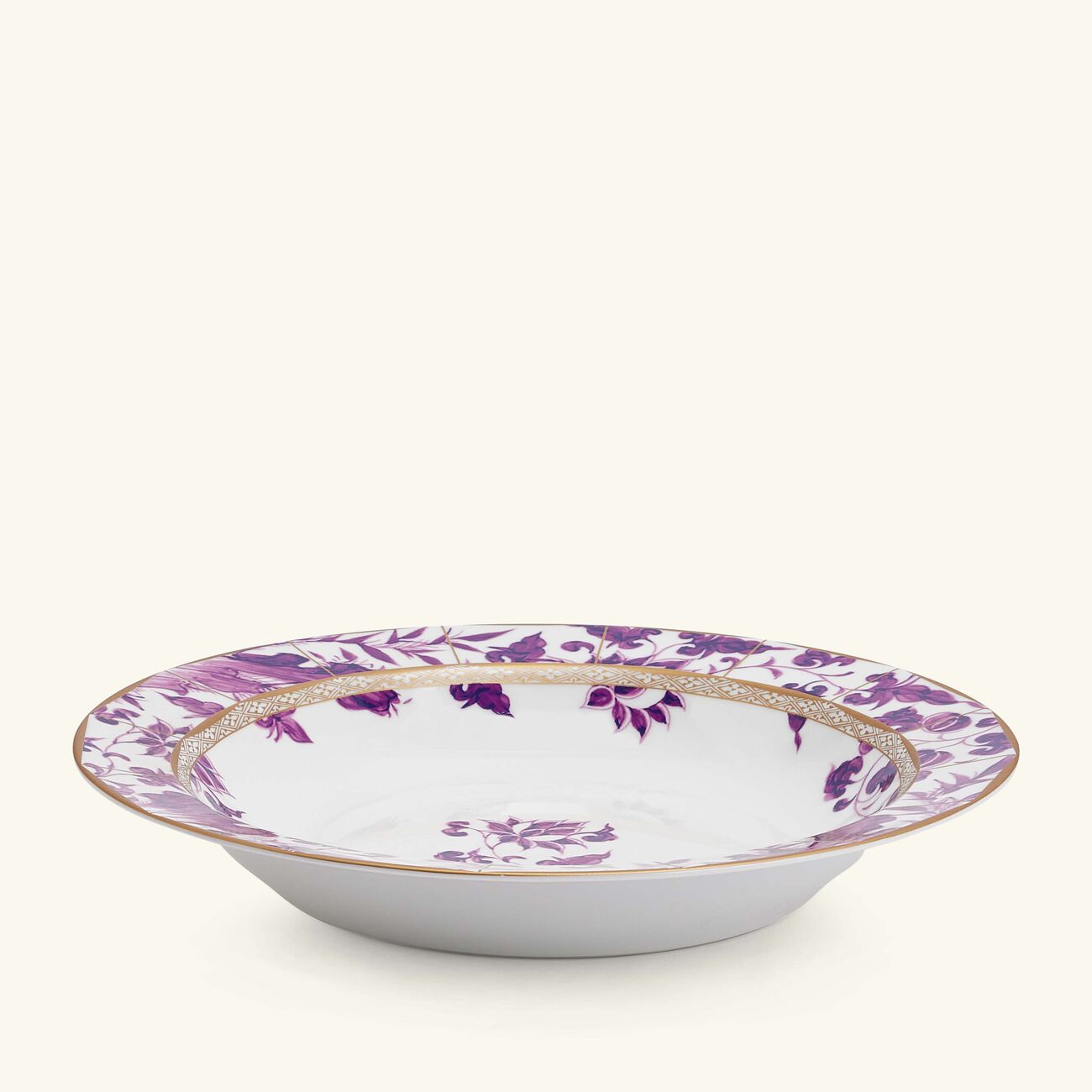 bernardaud prunus dinner plate round purple 29cm