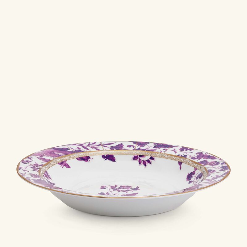 bernardaud prunus dinner plate round purple 29cm