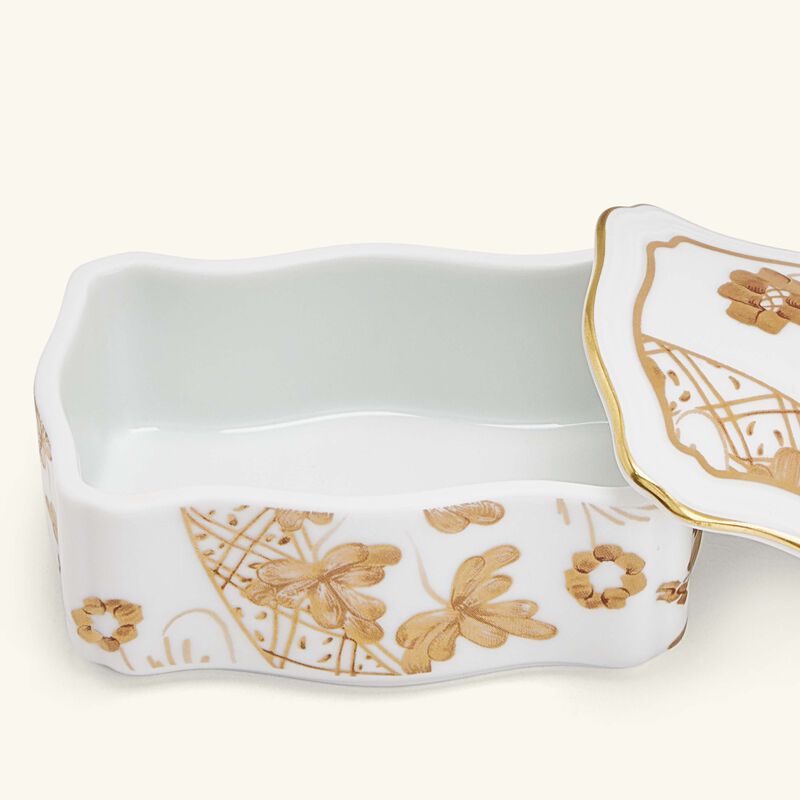 ginori 1735 oriente italiano jewelry box gold