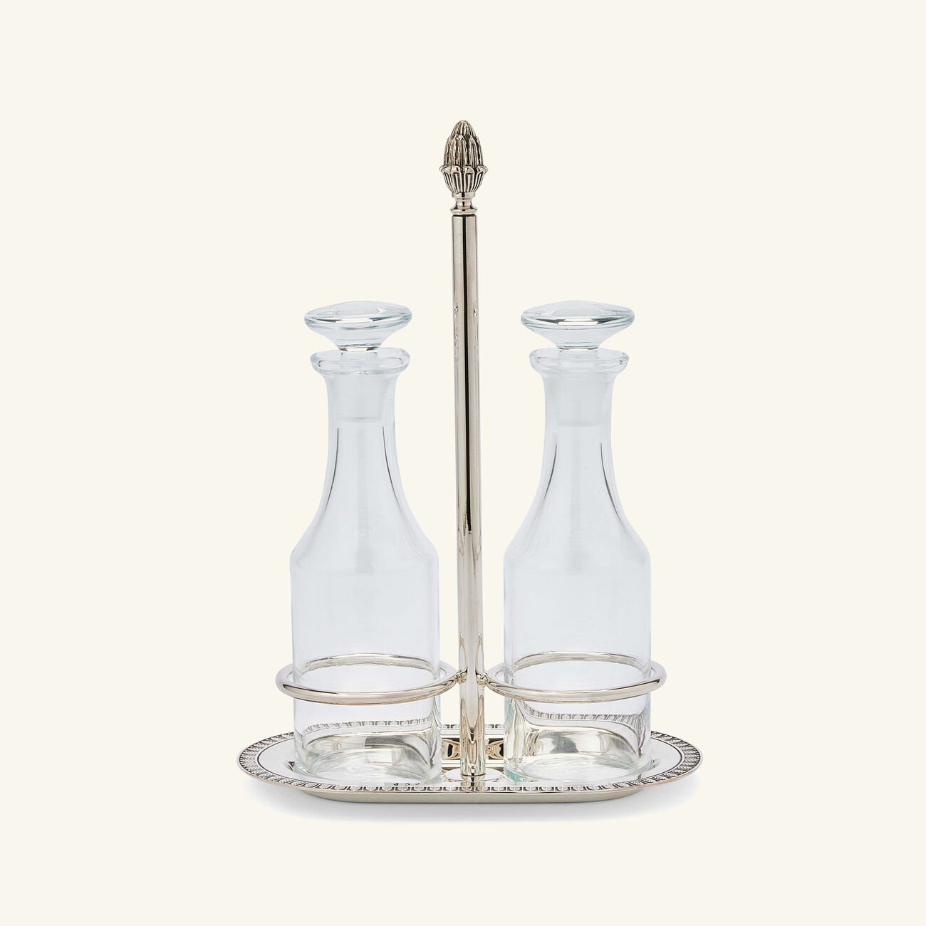 christofle malmaison oil vinegar cruet silver plated