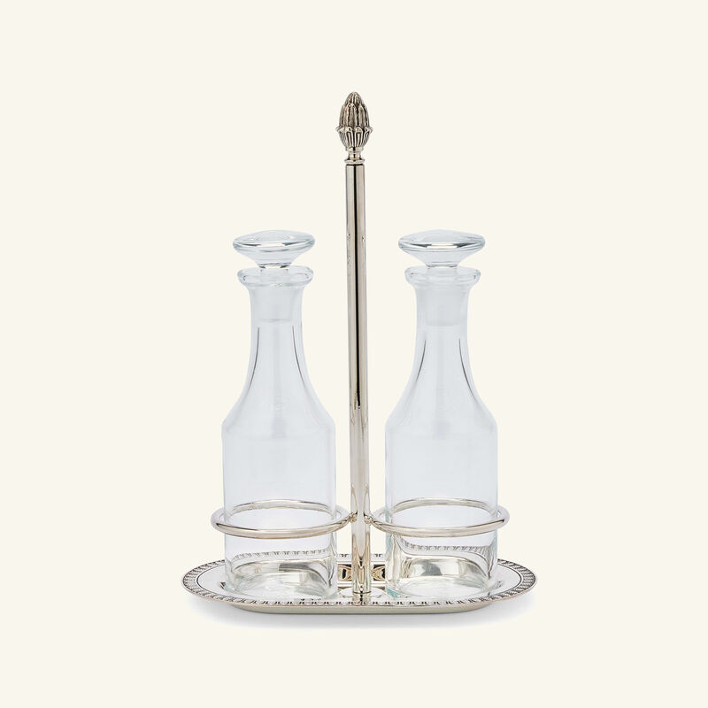 christofle malmaison oil vinegar cruet silver plated