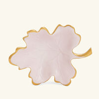 villari autumn fig leaf trinket tray small pink