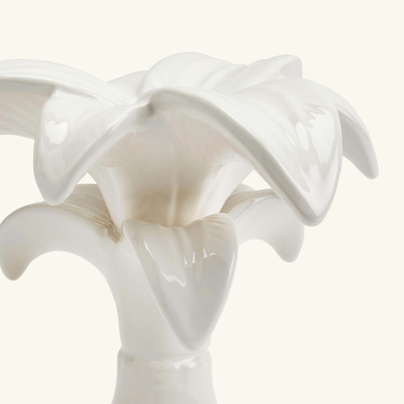 les ottomans palm trees candle holder white