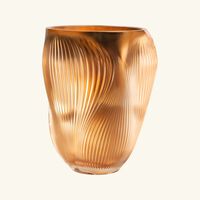 lalique alize vase large gold