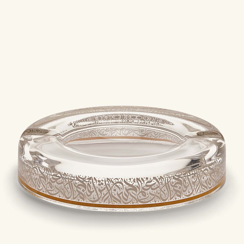 dimlaj nagham ashtray round small gold