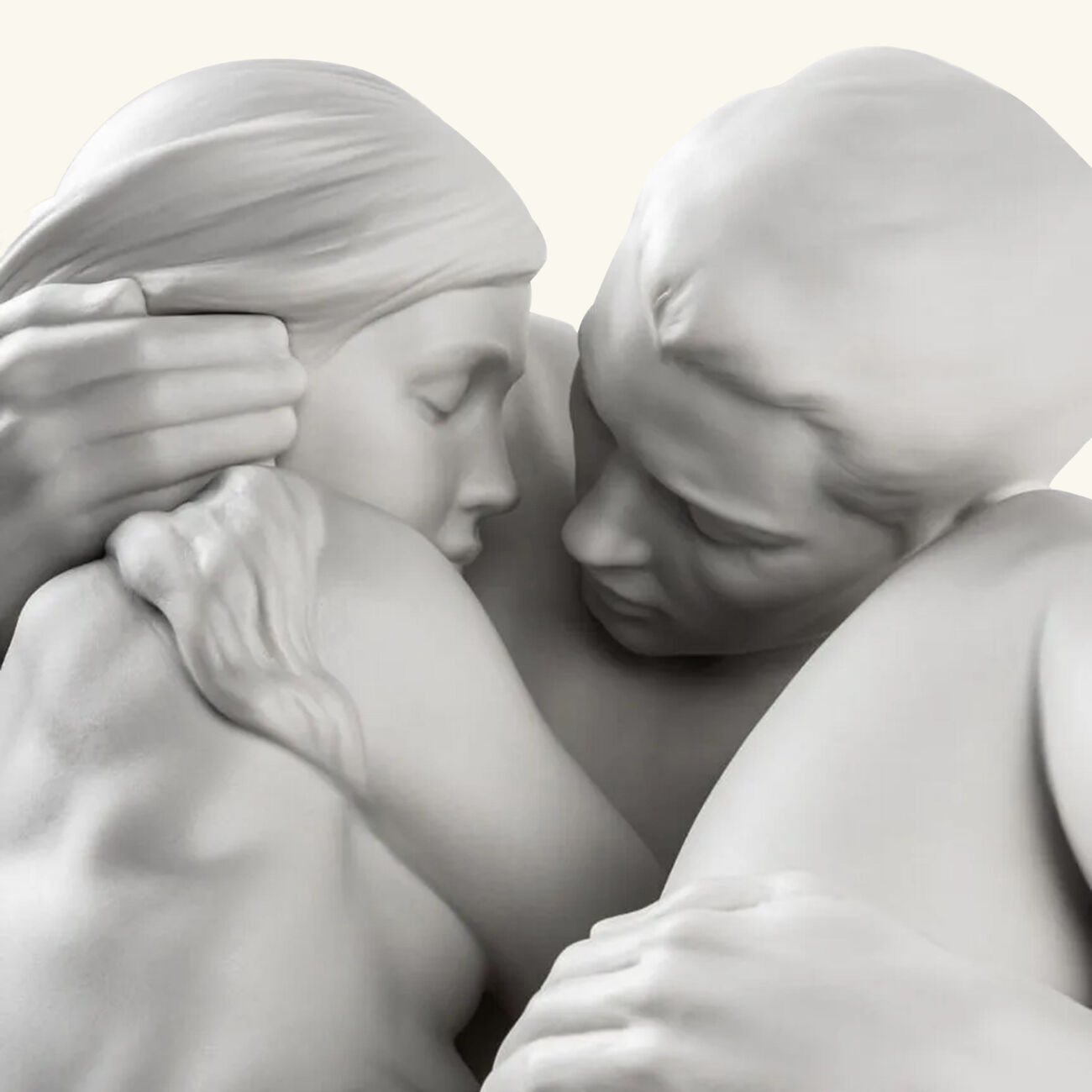 lladro together couple sculpture medium white