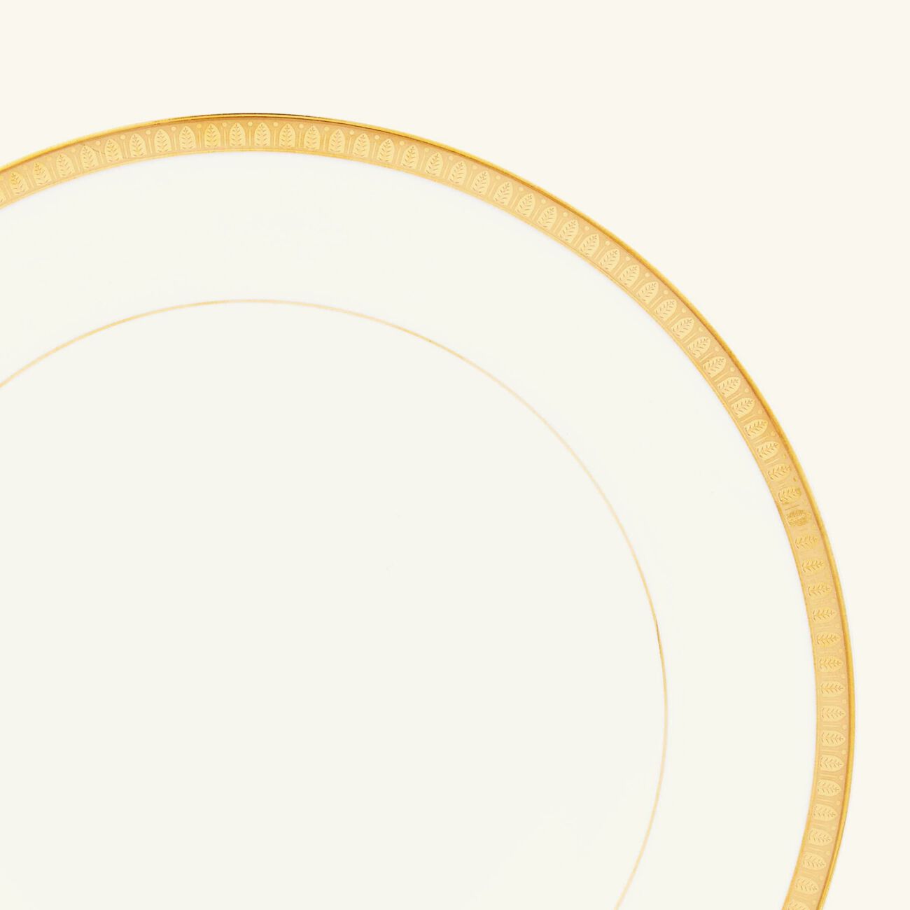 christofle malmaison or soup plate gold 23cm