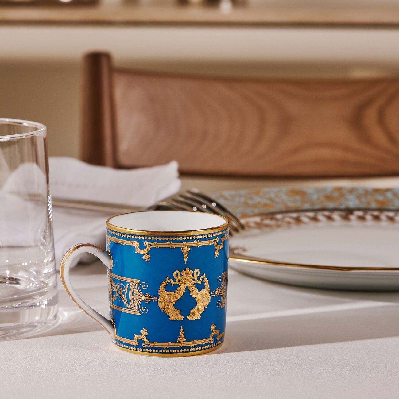 Aux Rois Coffee Cup & Saucer Blue bernardaud aux rois coffee cup saucer blue