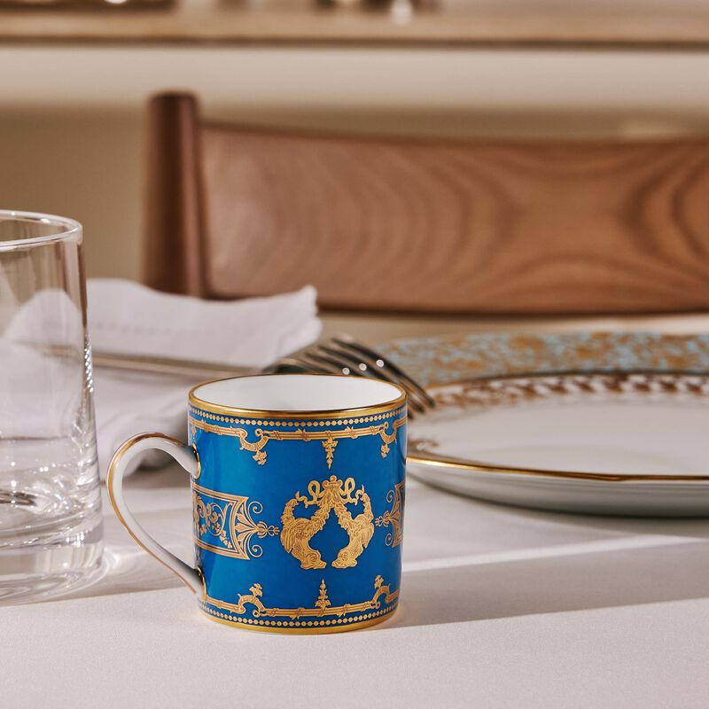 Aux Rois Coffee Cup & Saucer Blue bernardaud aux rois coffee cup saucer blue
