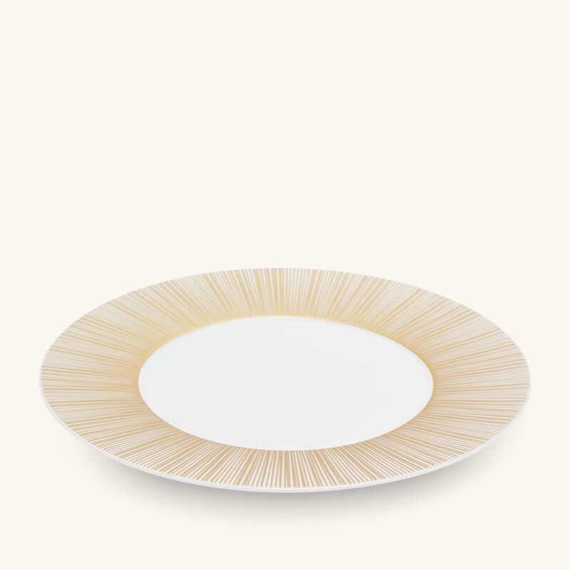 bernardaud sol salad plate round gold 21cm