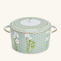 bernardaud praiana gravy boat green