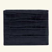 st dupont croco dandy leather wallet black