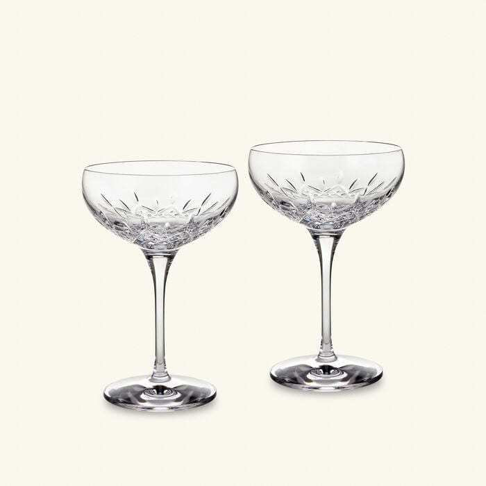waterford lismore cocktail glasses clear set of 2