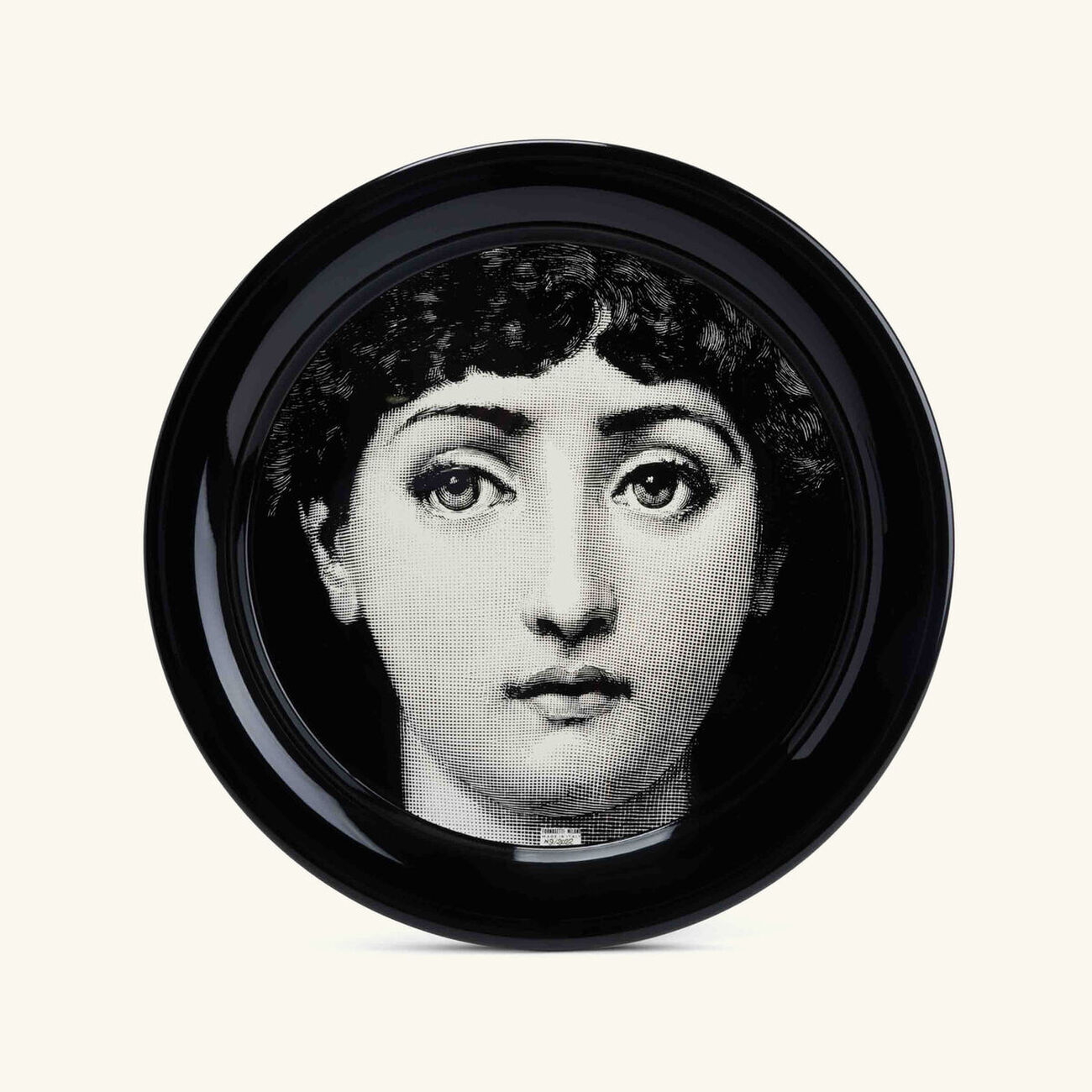 Tema e Variazioni no.1 Tray Round Large Grey Limited Edition fornasetti tema e variazioni no 1 tray round large grey limited edition