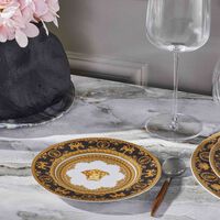 versace i love baroque nero bread butter plate round black 27cm