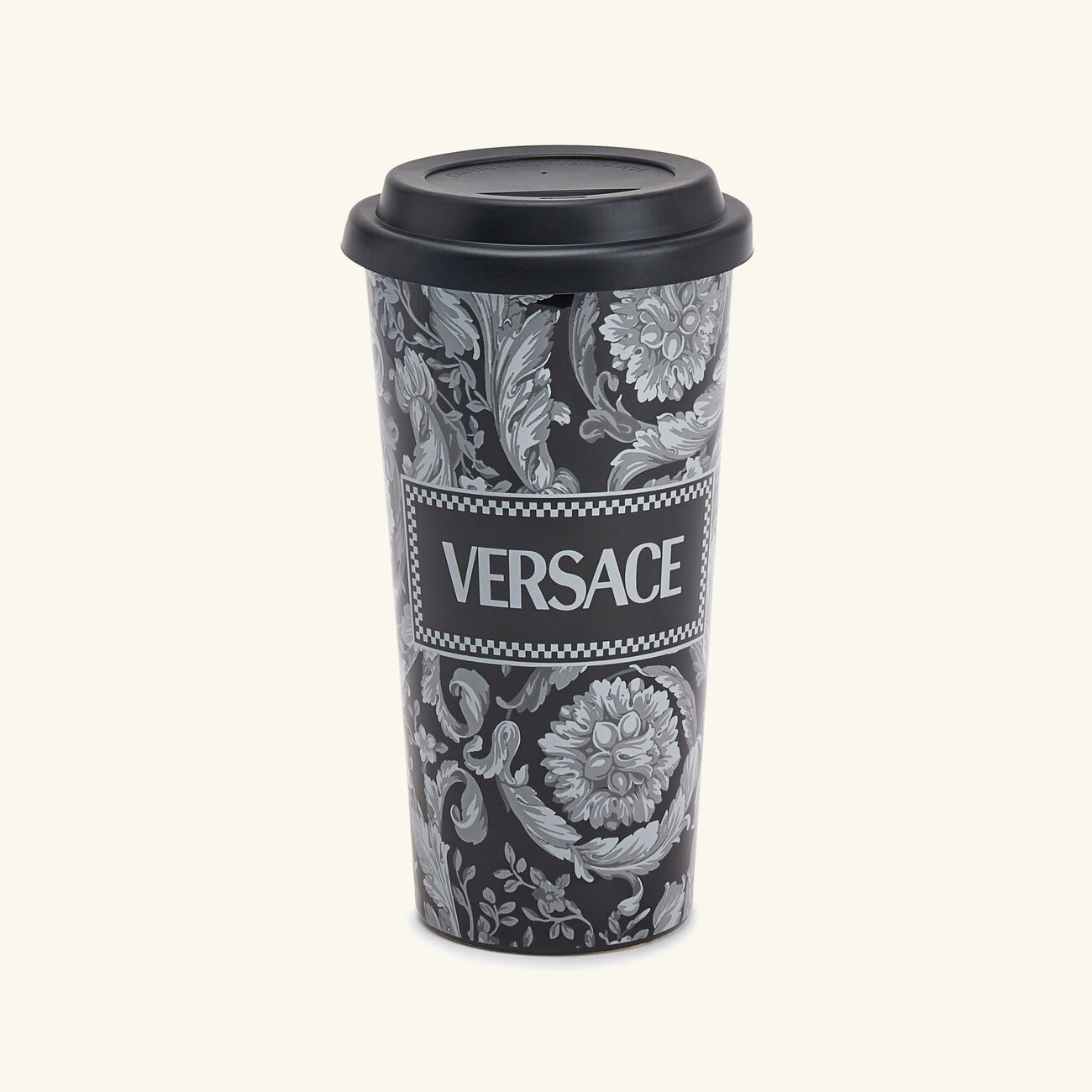 versace barocco travel mug black