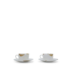 Kintsugi Set Of 2 Assorted Breakfast Cups And Saucers, medium