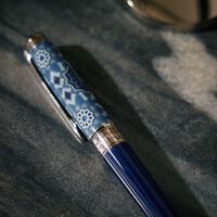 Alhambra Medium Eternity Ballpoint Pen Blue st dupont alhambra medium eternity ballpoint pen blue