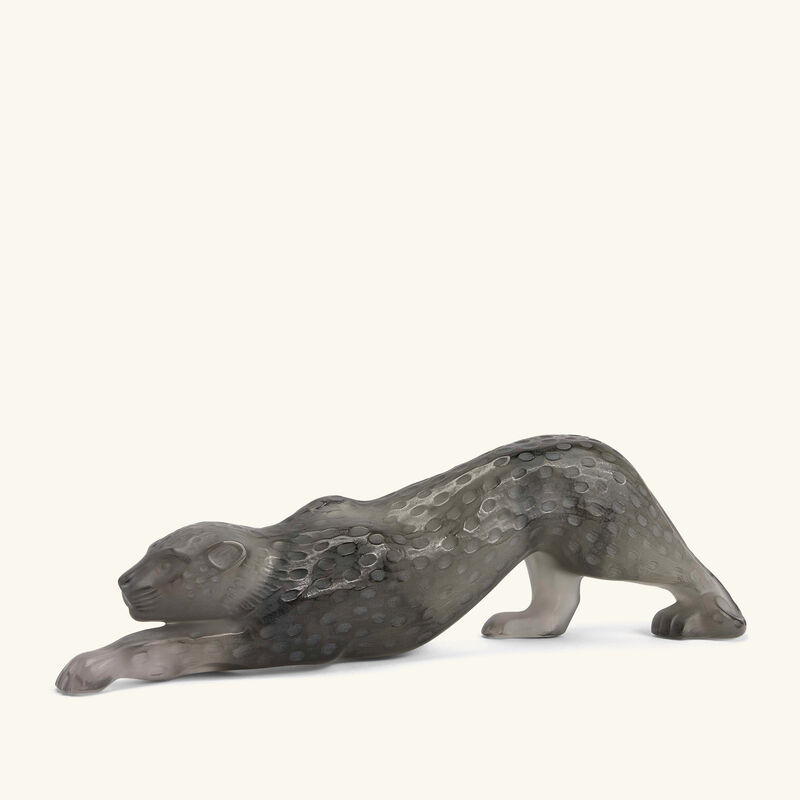 Zeila Panther Sculpture Medium Grey lalique zeila panther sculpture medium grey